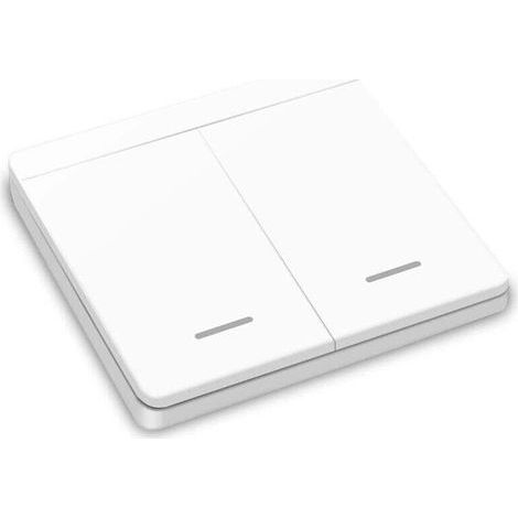Interruttore della luce wireless, interruttore di sicurezza RF 86 per pannello a parete, facile installazione senza cablaggio. (1/4)