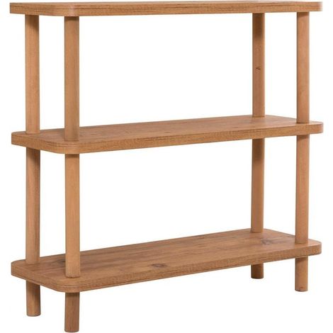 Console en bois 3 niveaux 80 cm - Elina