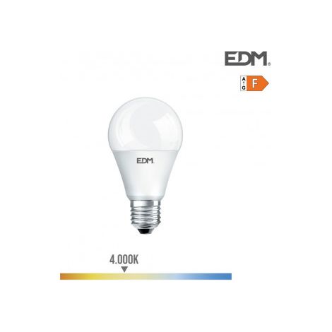 Bombilla LED EDM Estándar E27 15W 1521lm 4000K Luz Día Ø6x11cm
