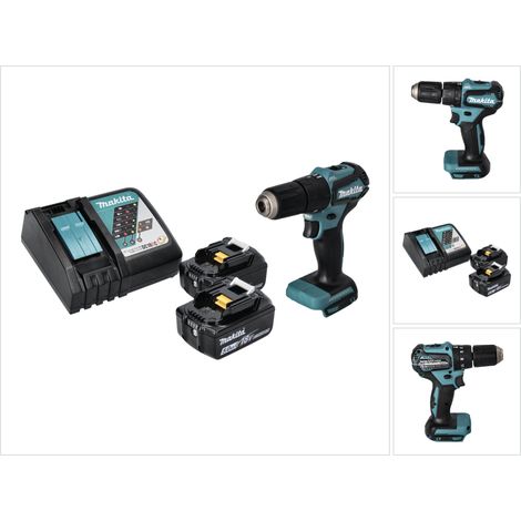 Makita DHP 483 RT 18 V 40 Nm Brushless Cordless Drill + 2x 5.0 Ah Batterie + Caricabatterie