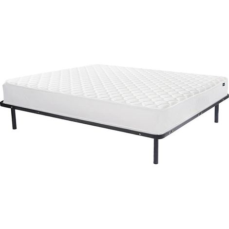 Set Telaio a doghe + Materasso schiuma accoglienza memory spessore 15 cm 140 x 190 cm - PELOPS di YSMÉE (1/5)