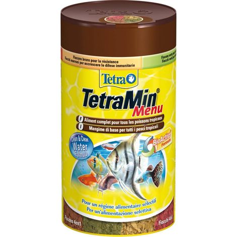 TetraMenù mangime di base con formula bio active per pesci tropicali per una alimentazione selettiva 100 ml