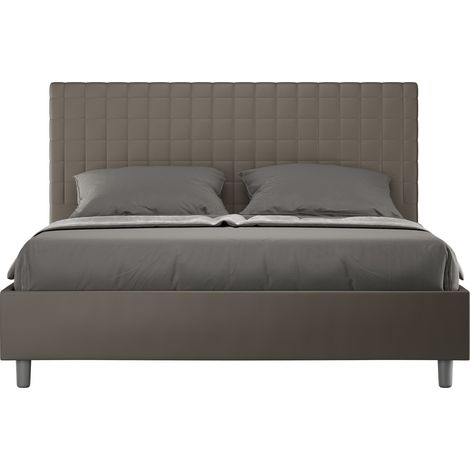 Letto Matrimoniale Extra Large 190x200 cm Senza Rete Sunny Cappuccino (1/5)