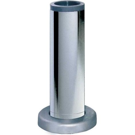 MOBILA - PIEDE CILINDRICO IN METALLOREGOLABILE D35 B60 H100 FINITURA CROMO (1/2)