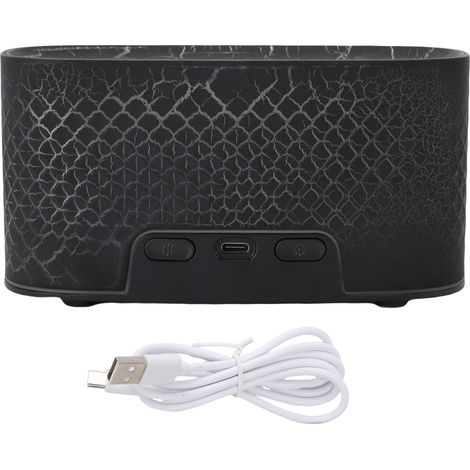 Diffuseur d'huiles essentielles USB avec humidificateur et 7 couleurs de feu, arrêt automatique, idéal pour la chambre ou le bureau. (1/5)