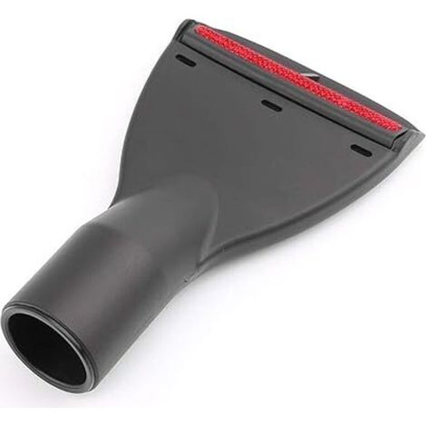 Antistatischer Flachbürstenkopf für Staubsauger – Durchmesser 32 mm – Umweltfreundlicher Kunststoff – Rot – Zur Reinigung von Möbeln und Fugen