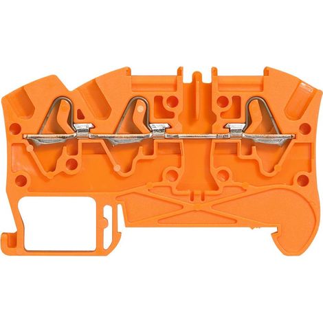 Bloc de jonction de passage à ressort viking 3 avec 1 jonction 3 conducteurs 1 entrée 2 sorties pas 5mm orange LEGRAND 037242