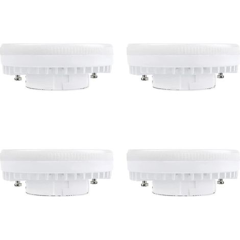 Projecteur LED GX53 9 W, lumière blanc chaud 3000 K, 900 lm, 230 V CA, équivalent CFL GX53 15-18 W, réflecteur 120° (1/5)