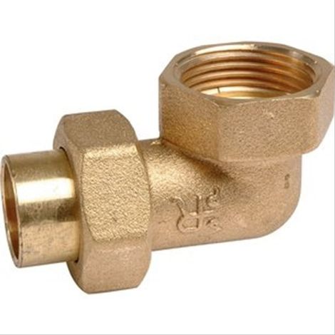 Lot de 10 coudes union laiton à souder cuivre Ø12 - femelle 3/8'' (12/17)