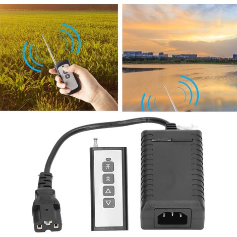 Interrupteur de télécommande sans fil, DC 24V-72V, sept vitesses réglables, portée de la télécommande supérieure à 100 m, utilisé pour la commande à distance des pompes à eau des véhicules électriques (1/5)