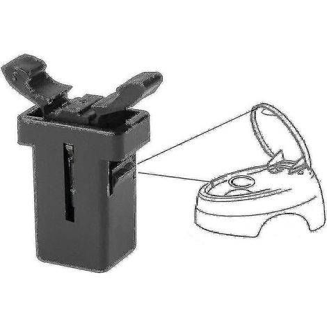 2x Loquet de rechange pour poubelle Brabantia Compale Touch, clip de verrouillage, loquet de rechange pour poubelle (1/5)
