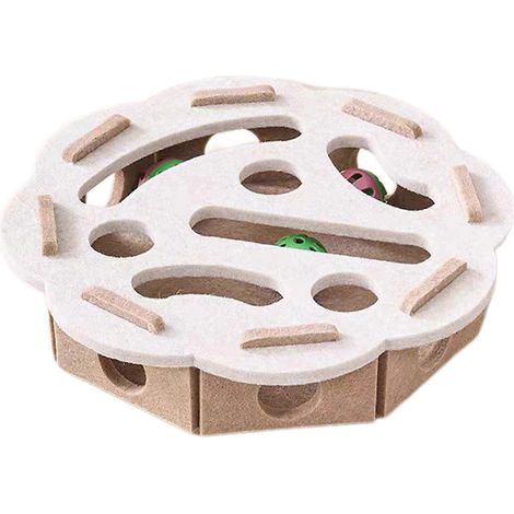 Filz-Labyrinthbox – Interessantes Haustierspiel zur Erziehung von kleinen, mittleren und großen Katzen.