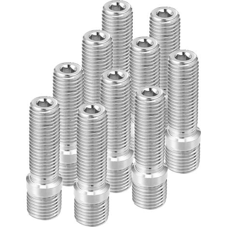 Goujon De Roue M14x1.5 À M12x1.5 - 10 Pièces M14x1.5 A M12x1.5, Métal, Argenté (1/5)