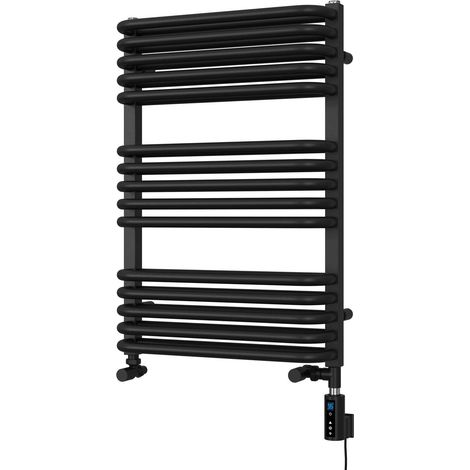 Crossmoor - Black Dual Fuel Towel Rail H736mm x W500mm Thermostatic WIFI (1/3)