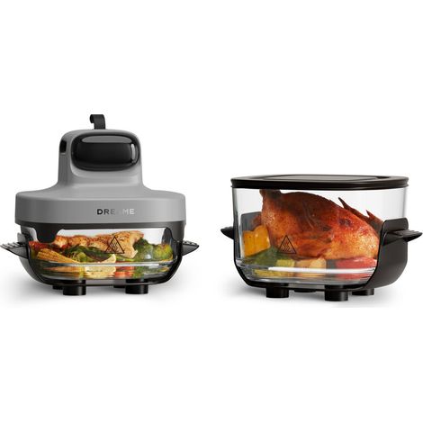 Dreame Tasti Einzelbild Eigenständig 1500 W Heißluftfritteuse Schwarz, Transparent, Weiß