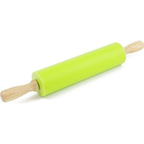 Rouleau à pâtisserie Coque en SiliCône antiadhésif Surface Manche en Bois (1/5)