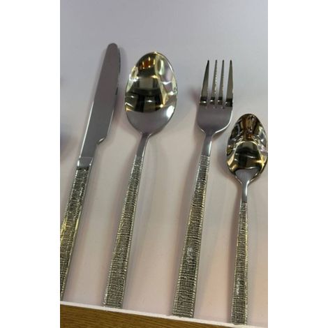 Set di posate livi da 16 pezzi, color argento - Atmosphera créateur d'intérieur (1/5)