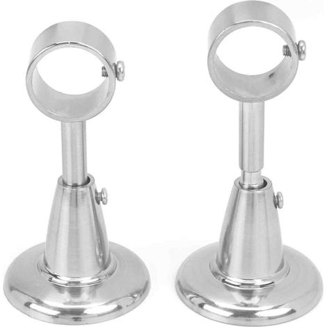 Support de rideau Plafond Aluminium - Diamètre 28 mm - 2 Pièces - Pour Rideaux - Couleur Sable (1/5)