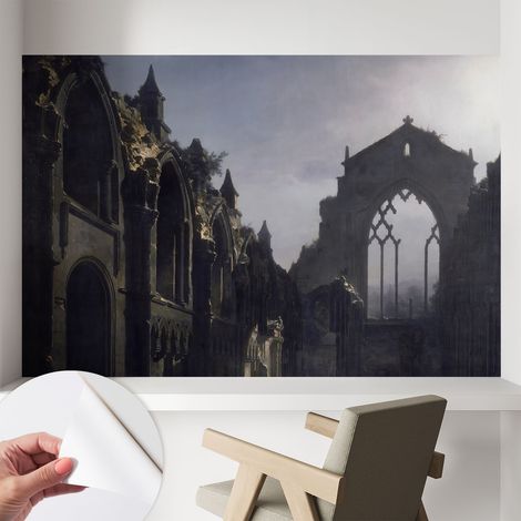 Papier peint autocollant avec imprimé pour décoration intérieure pour rénovation a motif Ruines gothiques 104x70 cm (1/5)