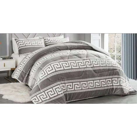 Edredón Invierno Borreguillo Nórdico de Microfibra - 180x240cm con 1 Funda Almohada - 240x260cm con 2 fundas Almohadas- Edredón Extra Suave, Cálido, Gruesa (1/5)