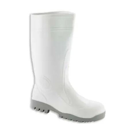 Art.171BV Stivale laboratorio bianco protezione puntale taglie 35-48 peso 3 kg - 48