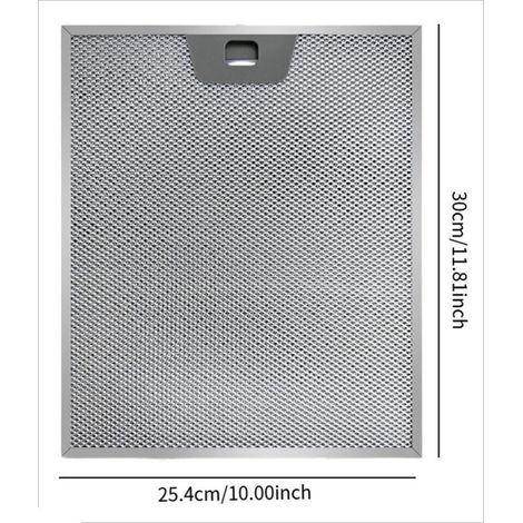 Compatible avec les filtres à graisse pour hottes de cuisine GE, WB02X24871 300x254x8mm, filtre en aluminium haute efficacité, kit de remplacement d'accessoires pour hottes de cuisine.