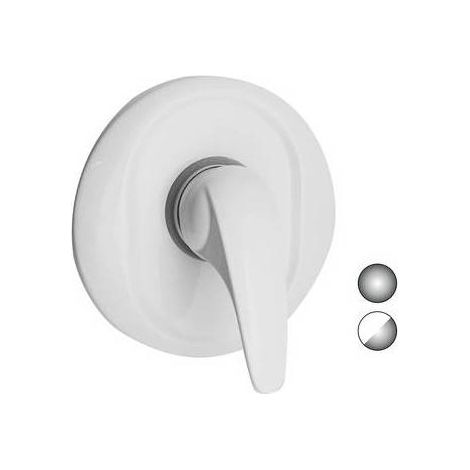 MONOCOMANDO INCASSO DOCCIA SERIE MARZIA Misura: Bianco Opaco-Cromo