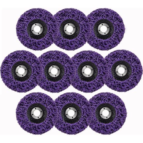 Disques de nettoyage pour meuleuses CSD - Pour le traitement de surface ou le décapage de peinture - 125 x 22 mm - Lot de 10 (1/5)