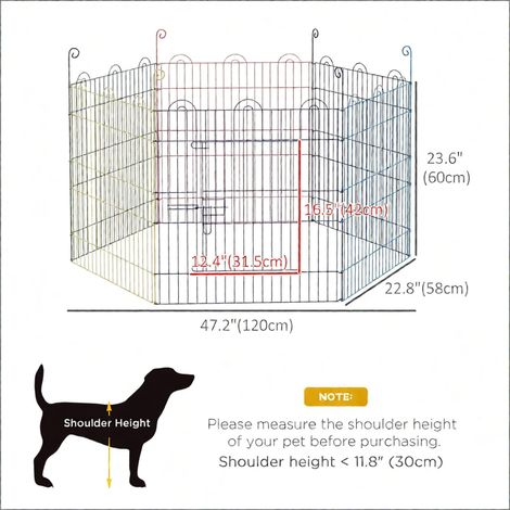 Clôture métallique hexagonale portable pour animaux de compagnie, clôture sportive multicolore, aire de jeux extérieure (1/5)