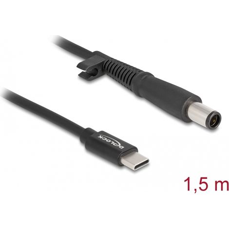 Delock Cable de carga para portÃ¡tiles USB Type-Câ¢ macho a HP 7,4 x 5,0 mm macho