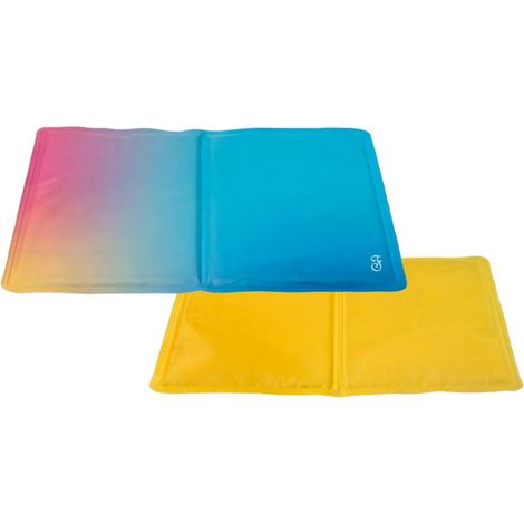 brividino Rainbow Small 30 x 40 cm: Cuscino in PVC rinfrescante modello Brividino fantasia Rainbow double face per cani e gatti