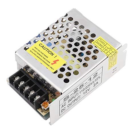 Alimentation à Découpage Industrielle S-25-12, 12V 2A 25W, Boîtier en Alliage d'Aluminium, Protection Contre Courts-circuits et Surchauffe, pour LED et Équipements Industriels (1/5)