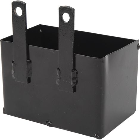 Boîtier porte-batterie noir antirouille, structure robuste pour quad, moto et moto tout-terrain de 50 à 125 cm3. (1/5)