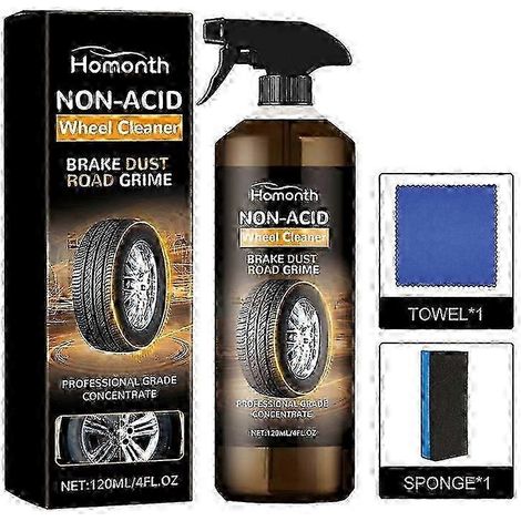 Nettoyant pour jantes, 1 pièce, puissant convertisseur de rouille et détachant pour pneus (1/4)