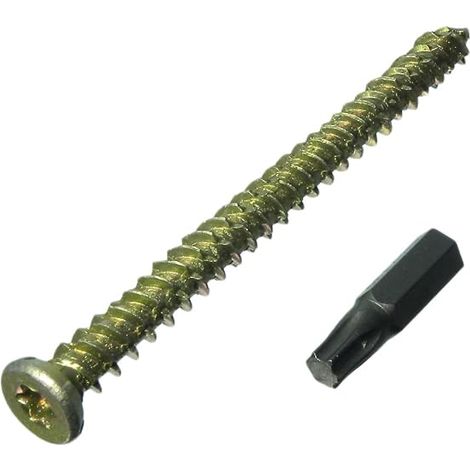 Lot de 24 vis pour cadre de porte et fenêtre + capuchons 7,5 mm 182 mm + embout Torx gratuit (1/2)