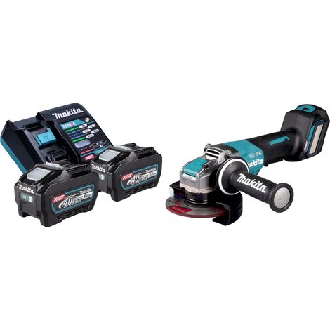 Makita GA 044 GT201 Smerigliatrice angolare a batteria 40 V max. 125 mm X-LOCK Brushless + 2x batteria ricaricabile 5,0 Ah + caricabatterie (1/5)
