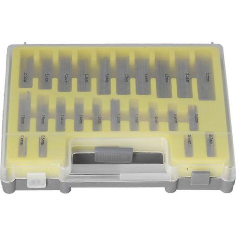 150 Mini-Spiralbohrer aus HSS-Stahl, manuell, 0,4–3,2 mm, inklusive Kunststoffbox