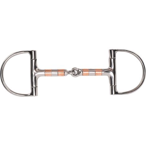 Mors de cheval inox anti-morsure anneau simple robuste et compact pour équitation professionnelle et loisir (1/4)