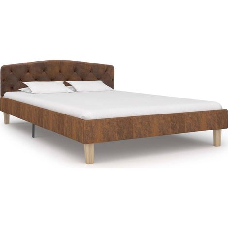 Maison Exclusive - Giroletto Marrone in Similpelle Scamosciata 120x200 cm (1/5)
