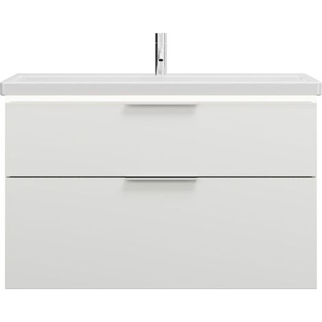 burgbad Eqio lavabo cerámico con mueble bajo para lavabo con (1/2)