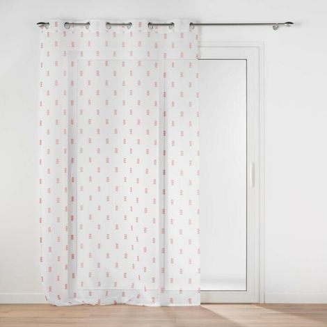 Panneau a oeillets 140 x 240 cm voile sable imprime geokid Rose (1/3)