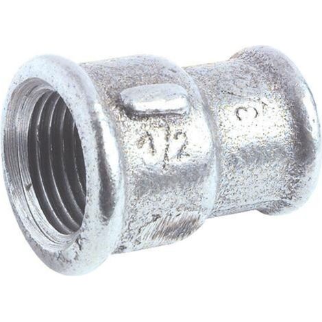 MANCHON REDUIT FONTE GALVANISEE DOUBLE FEMELLE N° 240