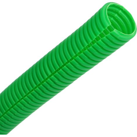 Gaine Annelée Fendue de 6 Mètres, Gaine Extérieure Flexible en Polypropylène des Câbles (Vert, 12 x 15,8 mm) (1/5)