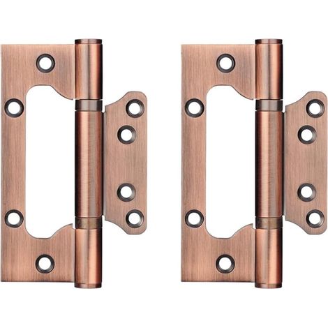 Stainless Steel Hinges,4 Inch Rectangular Leaf 100mm Door Hinges,Antique Red Copper,4pcs (1/5)