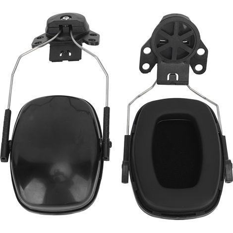 Ortviai Cache-oreilles attachable au casque de sécurité – Réduction de bruit 27 dB, compatible chantier, sciage, ponçage