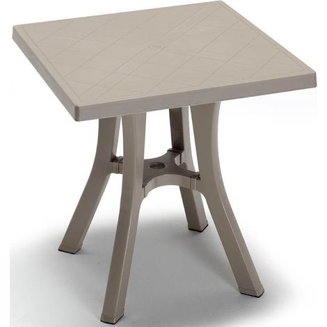 Tavolino da esterno 70x70 tortora