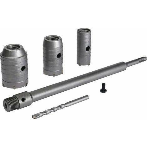 30/40/50-mm-Lochsägen-Set – 350-mm-Verlängerungsstange – Wolframkarbid für Beton, Ziegel und Betonsteine – Geeignet für Mauerwerk