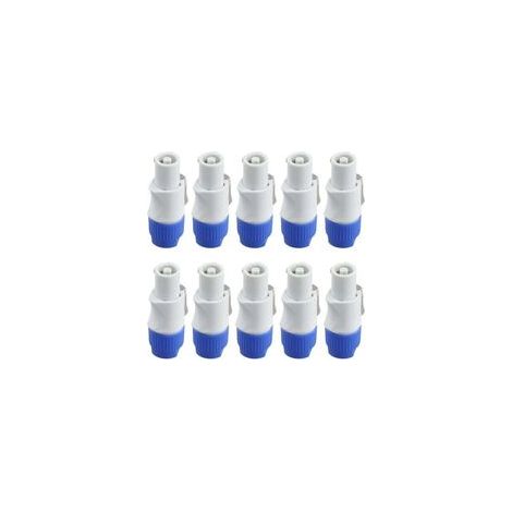 10 Pièces Connecteur Powercon Mâle 3 Broches Prise D'Entrée de Signal pour Faisceau Scène Lumière Sortie Puissance
