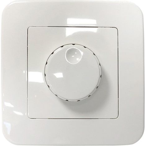 Dimmer rotativo da 200W 230V per montaggio a incasso e cornice