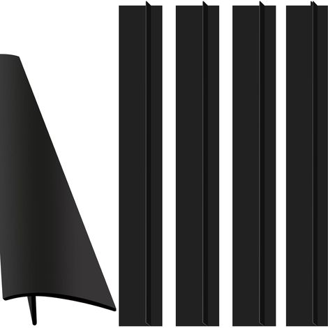 Lot de 4 cache-joints pour plan de travail - 56 x 63,5 mm - Pour plan de travail - Pour cuisinière et comptoir de cuisine (1/5)